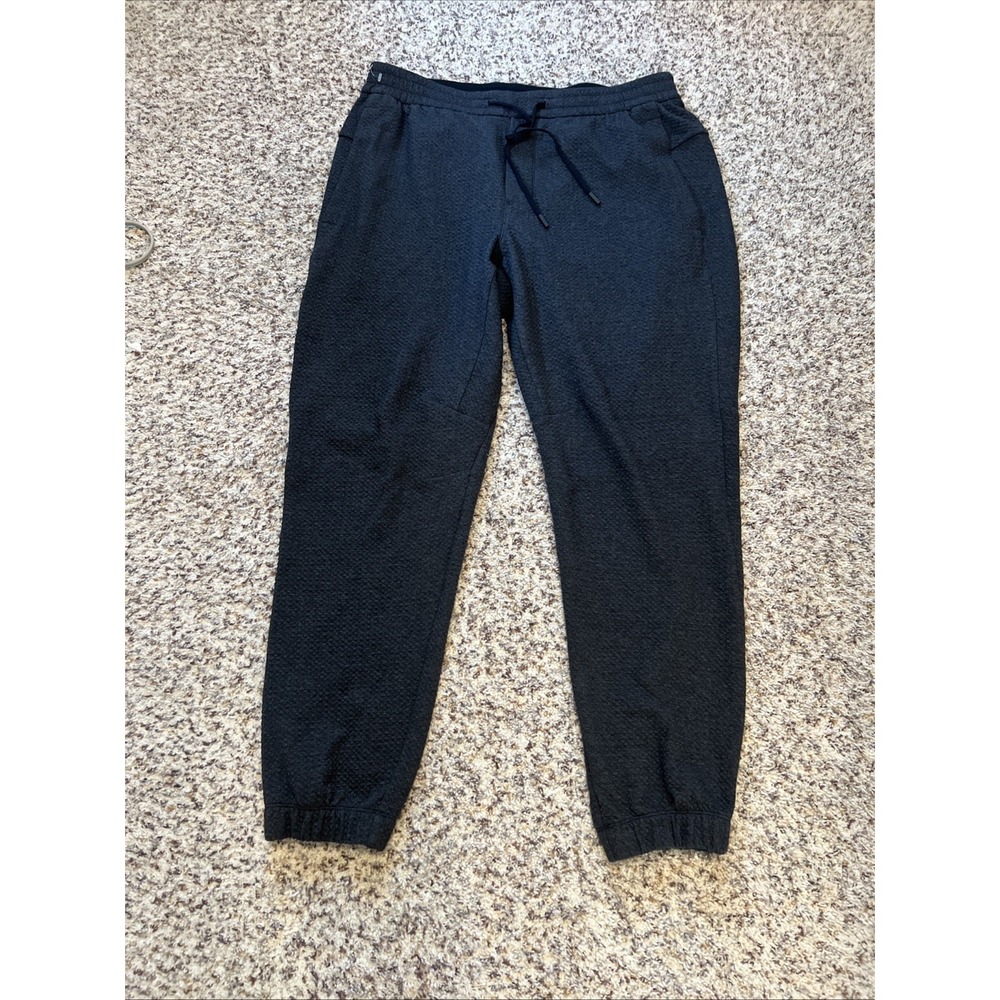 Lululemon New Men Joggers Sz XL Charcoal Pull Up Elastic Drawstring Waist